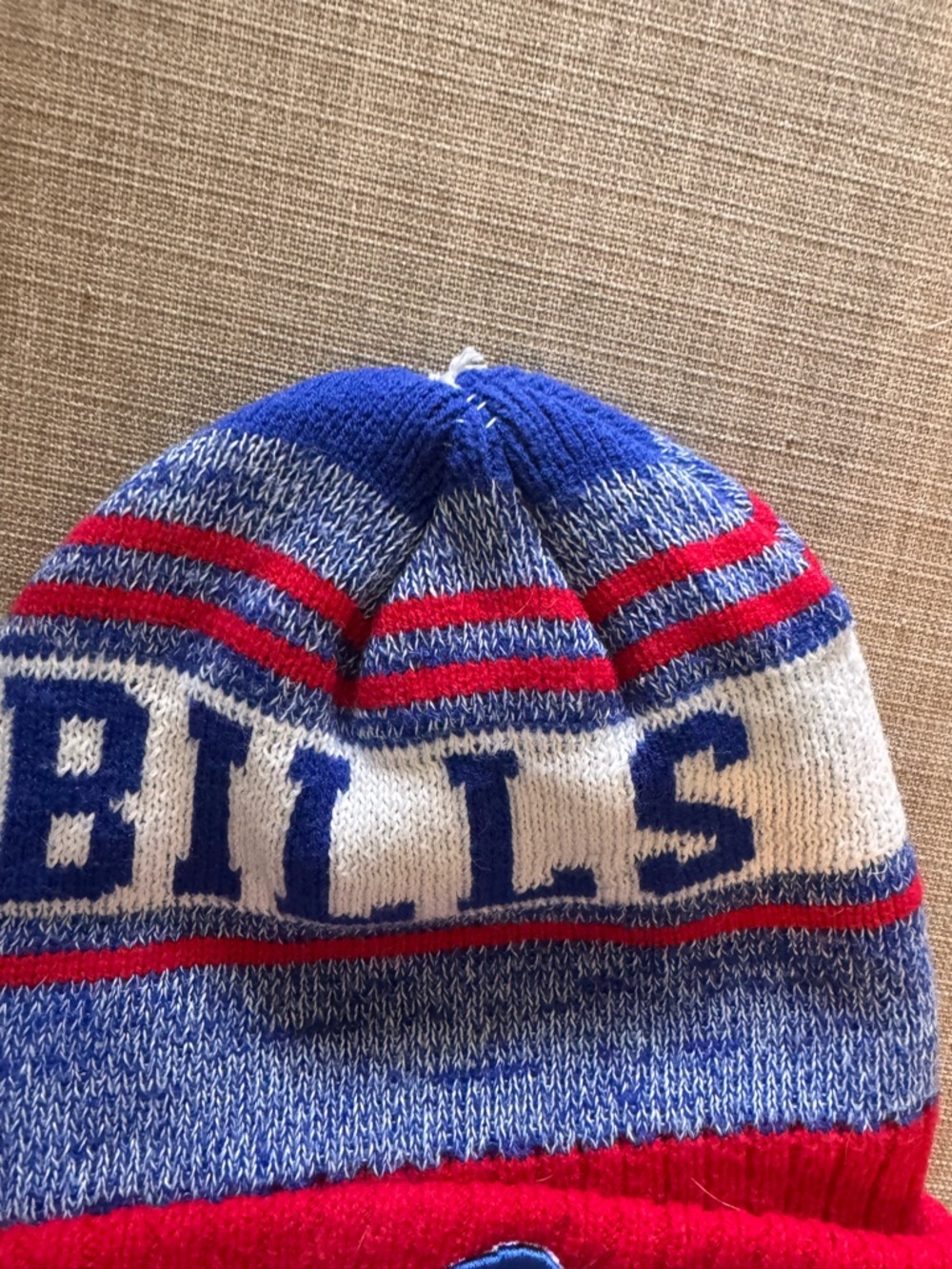 Buffalo Bills Beanie Hat in Royal Blue, Red, White